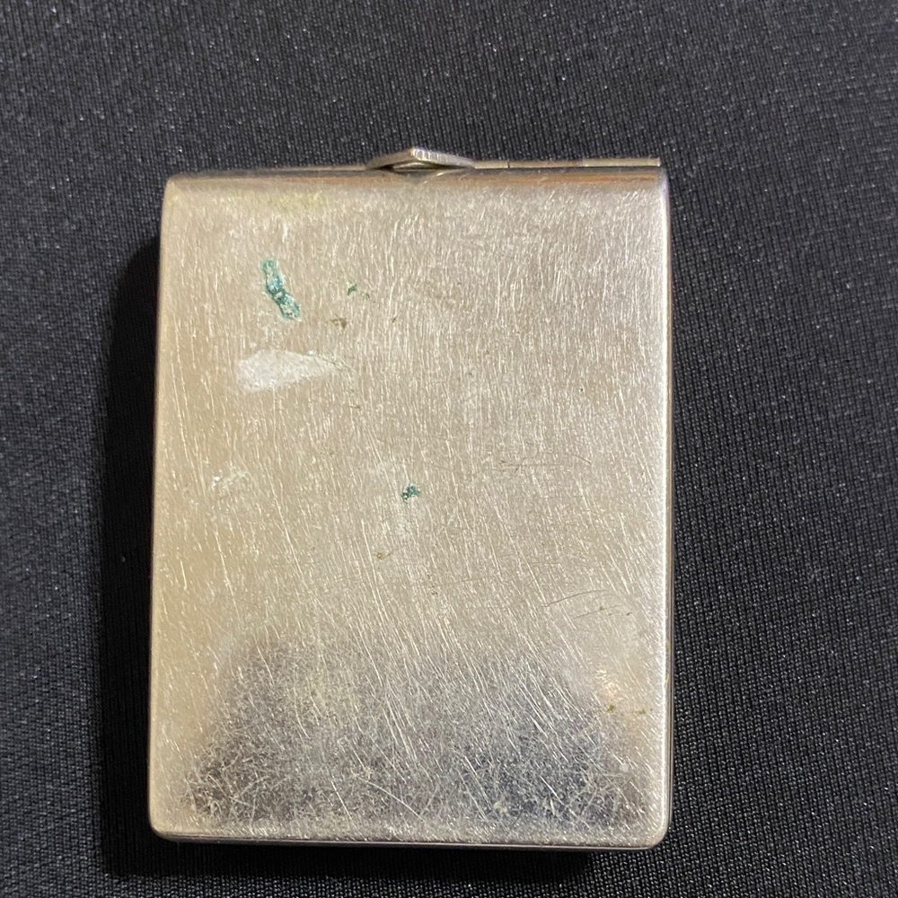 Silver Striped Compact Case - Picture 2 of 2
